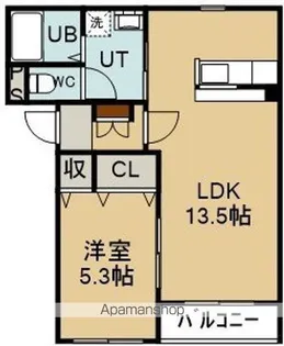 プロージェ亀田港【4階】の間取り